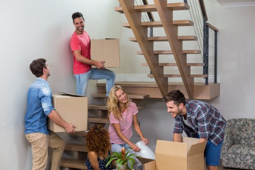 House removalists helping with a residential move in London
