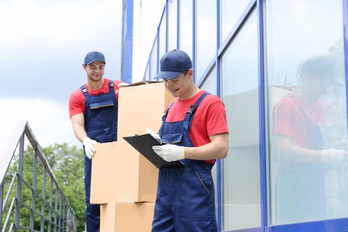 Removal van ready for a London home move