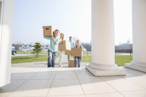 Commercial moving team planning an office relocation in London