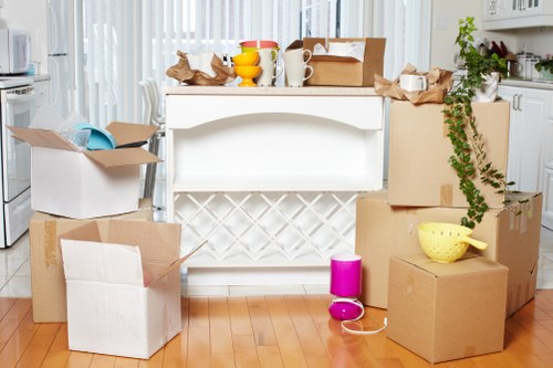 Professional removal van prepared for a London house move