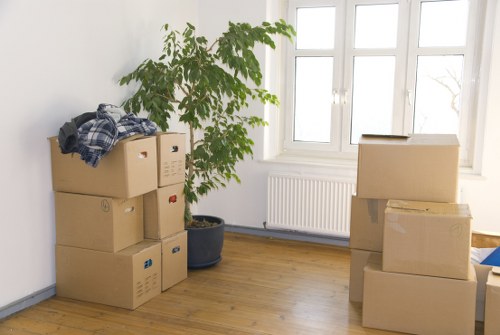 Professional office relocation service handling desks and files
