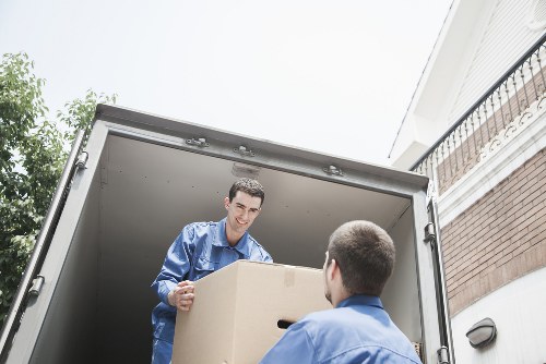 Careful unpacking service in a London apartment after relocation