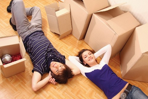Office relocation items prepared for a commercial move in London