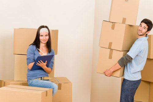 Careful packing and furniture protection during a London house removal
